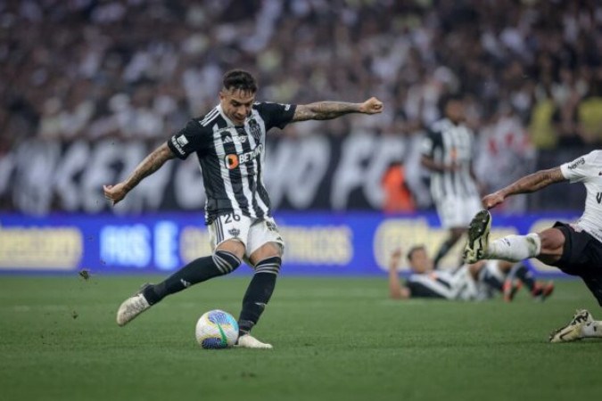 Alan Franco está relacionado para encarar o Botafogo -  (crédito: Foto: Pedro Souza / Atlético)