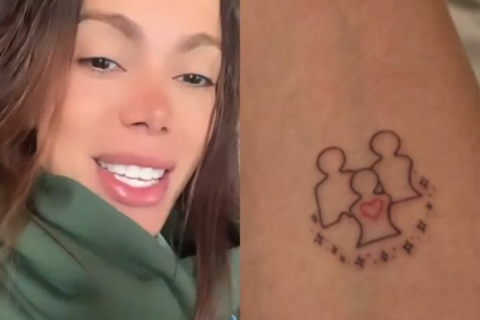 O que é Constelação Familiar? Entenda o significado da nova tatuagem polêmica de Anitta -  (crédito: Reprodução/Instagram)