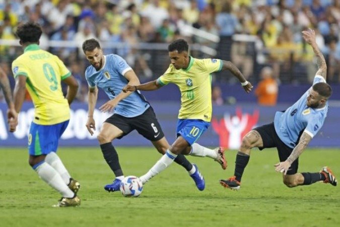 Uruguai x Brasil - (crédito: Foto: Rafael Ribeiro/CBF) Uruguai x Brasil - (crédito: Foto: Rafael Ribeiro/CBF)