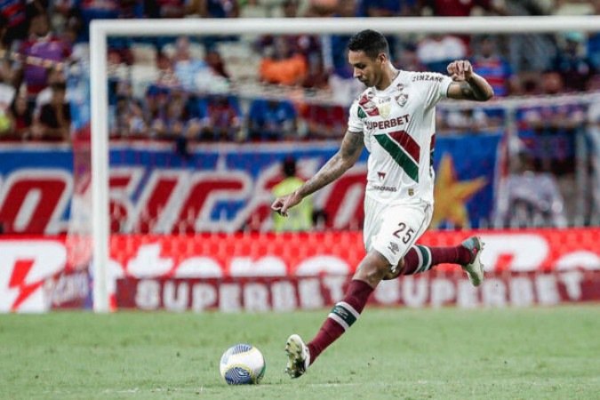 Zagueiro lamenta derrota do Fluminense - Foto: Lucas Merçon/Fluminense -  (crédito: Foto: Lucas Merçon/Fluminense)
