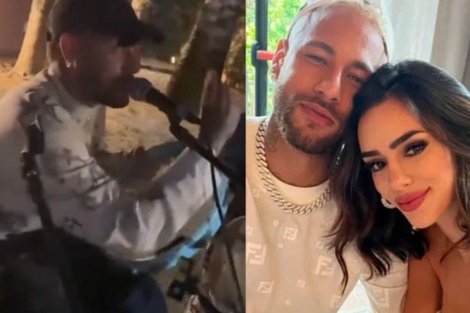 Neymar canta música sobre reconciliação para Bruna Biancardi -  (crédito: Reprodução/ Instagram)