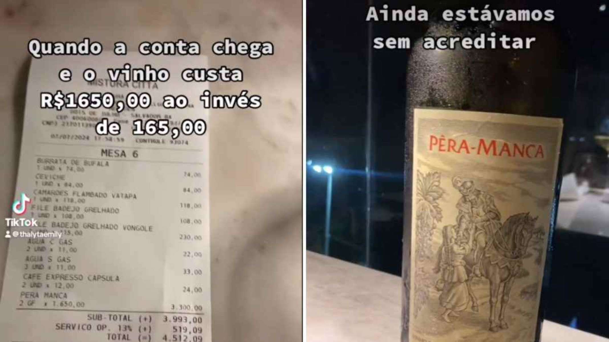 Amigos bebem vinho de R$ 1.650 pensando que custava R$ 165; veja vídeo