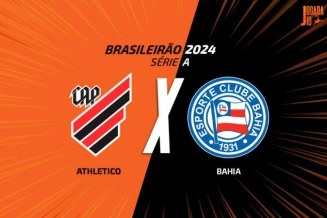 Athletico x Bahia será nesta quarta-feira (10) pelo Brasileirão -  (crédito: Foto: Arte Jogada10)