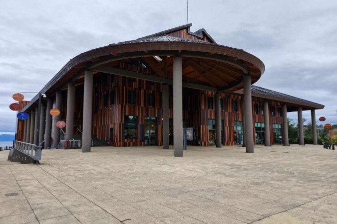 Inaugurado em 2010, 
o Teatro Del Lago 
é o joia da arquitetura 
e da cultura chilena