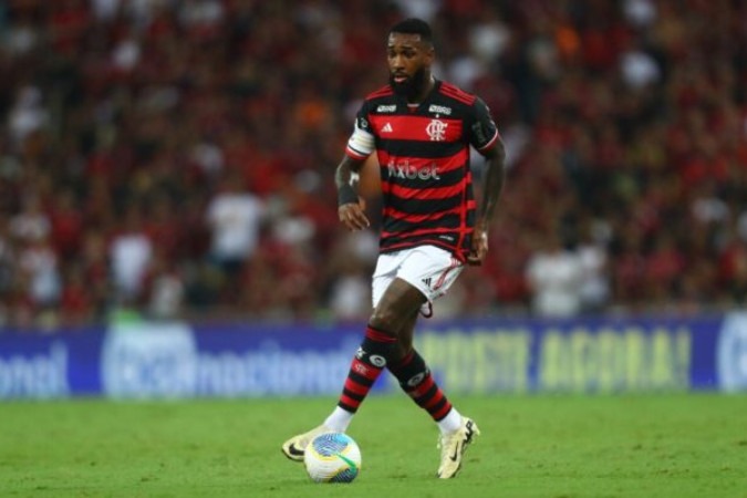 Gerson fez um jogo correto na derrota do Flamengo para o Fortaleza, no Maracanã  -  (crédito: Foto: Gilvan de Souza / CRF)