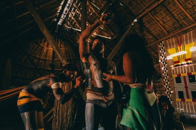 Troca de saberes e costumes através da pintura corporal 