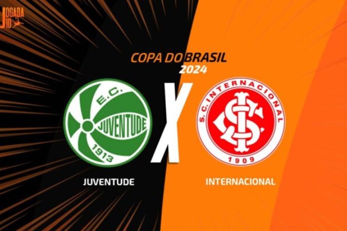 Internacional e Juventude vão definir classificação para as oitavas de final da Copa do Brasil -  (crédito: Foto: Arte Jogada10)