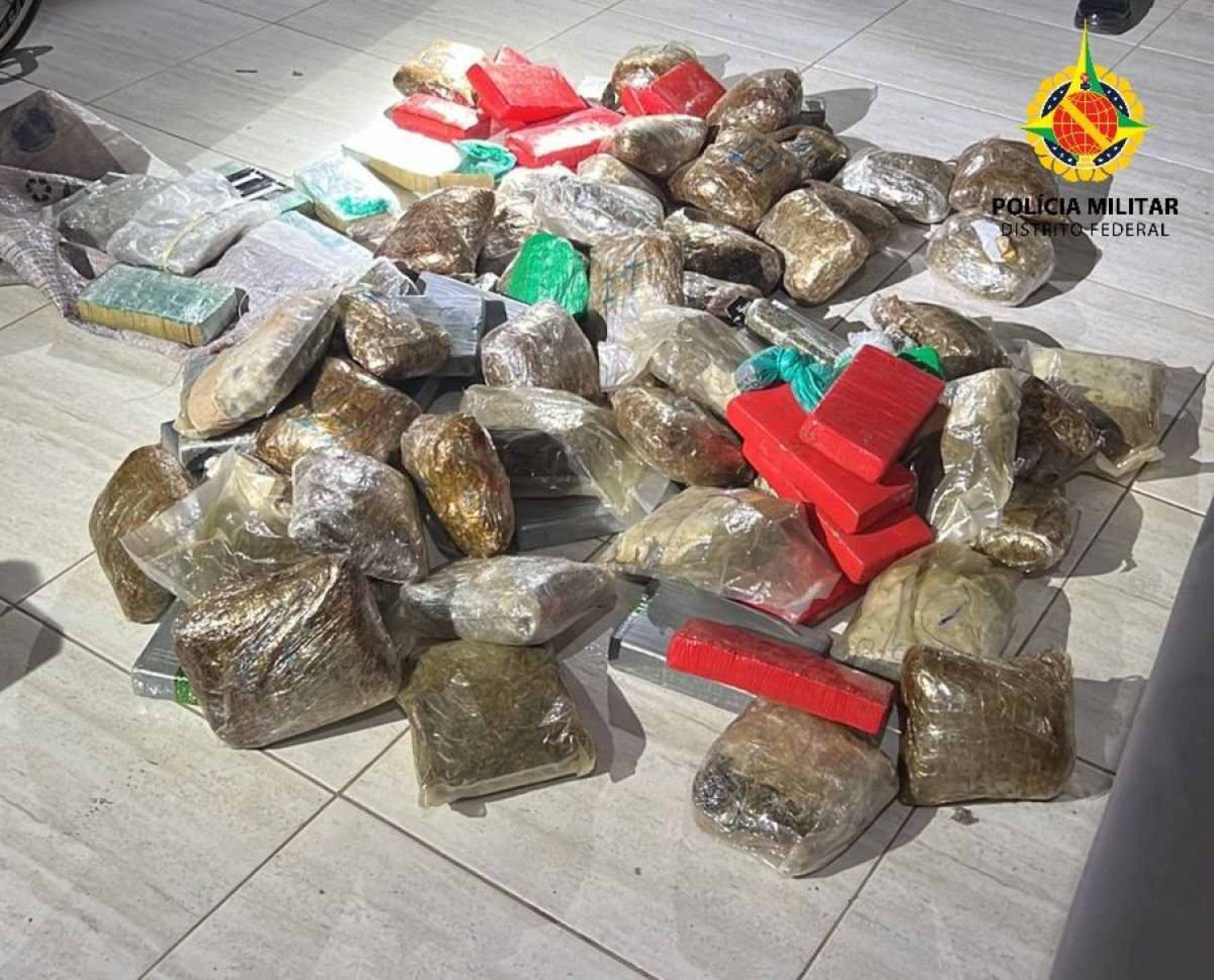 Polícia apreende drogas escondidas em teto de casa no Recanto das Emas