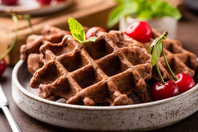 Waffle de chocolate (Imagem: Vladislav Noseek | Shutterstock) -  (crédito: EdiCase)