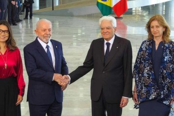 Essa é a primeira visita de um chefe de Estado italiano ao Brasil em 24 anos -  (crédito: Henrique Lessa/CB/D.A Press)