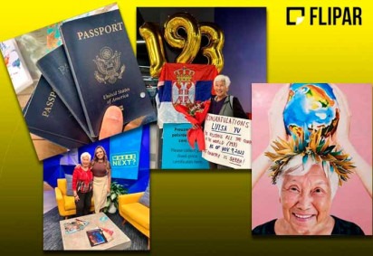 Luisa Yu, uma idosa filipina de 79 anos, se orgulha de já ter visotado todos os países do mundo reconhecidos pela ONU (Organização das Nações Unidas): 193 ao todo.
 -  (crédito: Instagram @luisa_yu14)