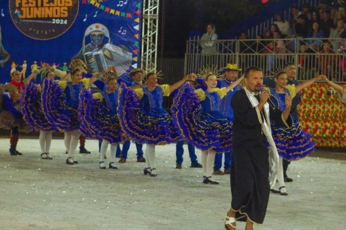 Quadrilha Arrasta Pé, de Planaltina, vice-campeã do DF 2024 pela União Junina DFE