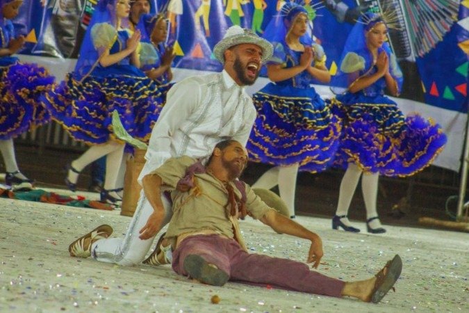 Quadrilha Arrasta Pé, de Planaltina, vice-campeã do DF 2024 pela União Junina DFE