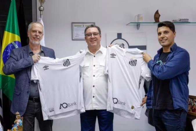 Santos e AQBank assinam contrato de 18 meses de duração -  (crédito: Foto: Divulgação)
