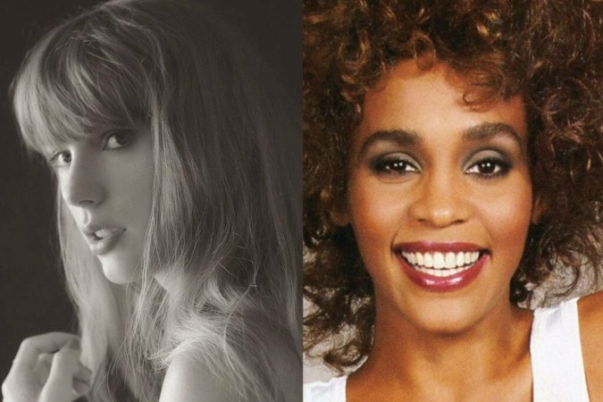 Taylor Swift quebrou um recorde que Whitney Houston havia estabelecido em 1987 -  (crédito: Reprodução/Instagram - Montagem)