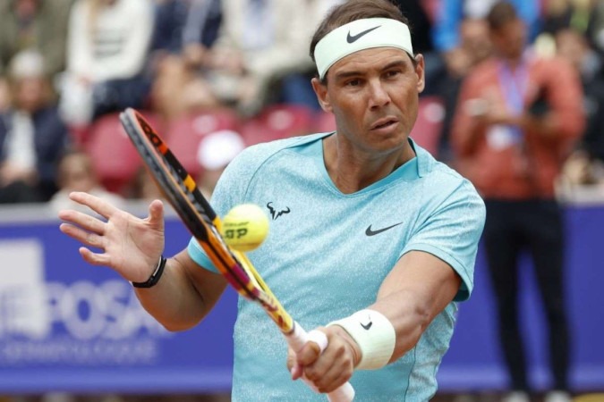 O tenista Rafael Nadal voltou a carimbar um lugar em uma final de um torneio da ATP -  (crédito:  Adam Ihse / TT / TT News Agency / AFP)