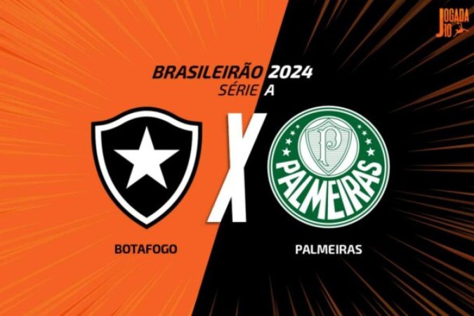 Botafogo e Palmeiras fazem o duelo mais esperado da rodada  -  (crédito:  Foto: Arte Jogada10)