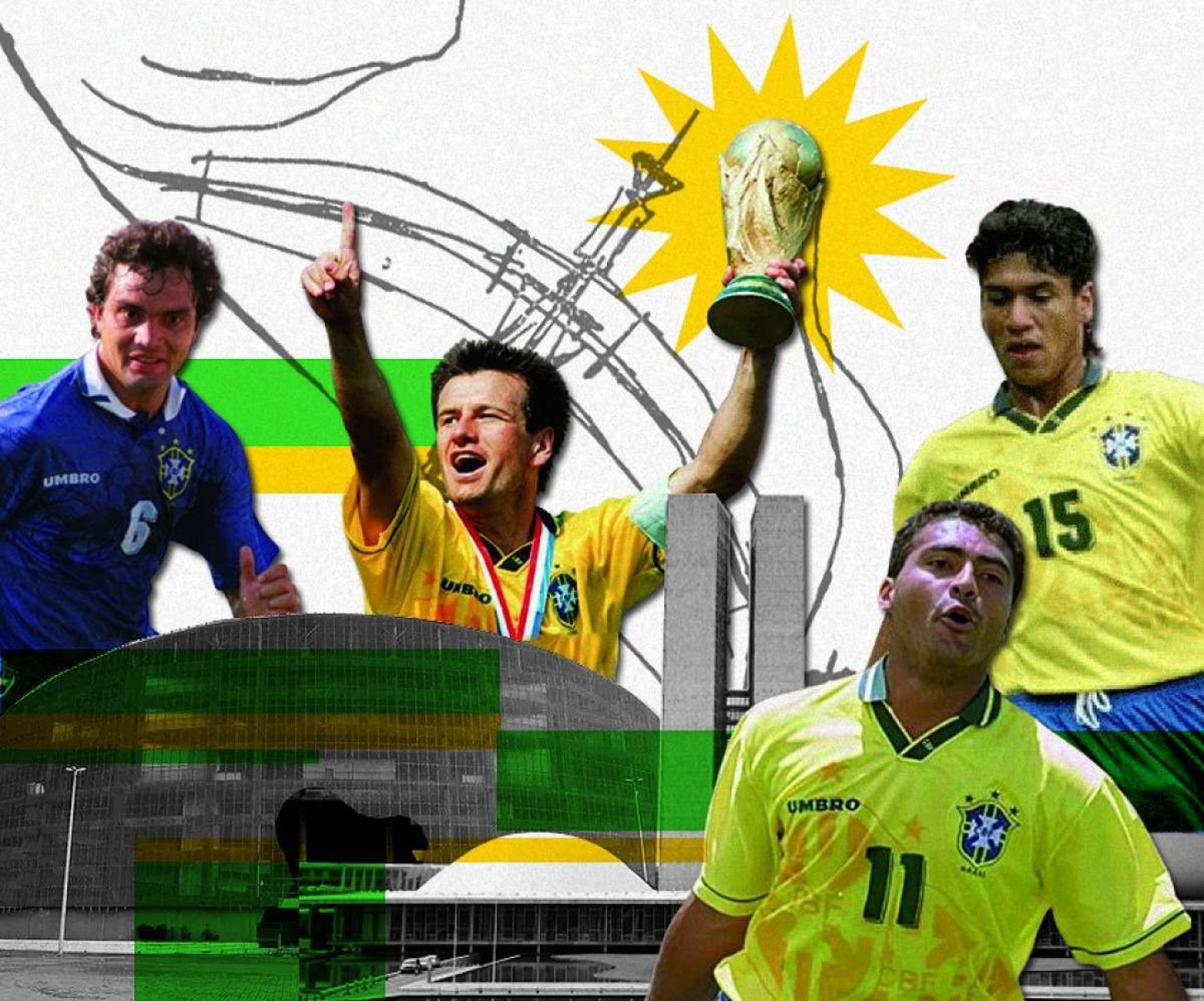 Trinta anos do tetra: Como Brasília abraçou quatro heróis da Copa de 94