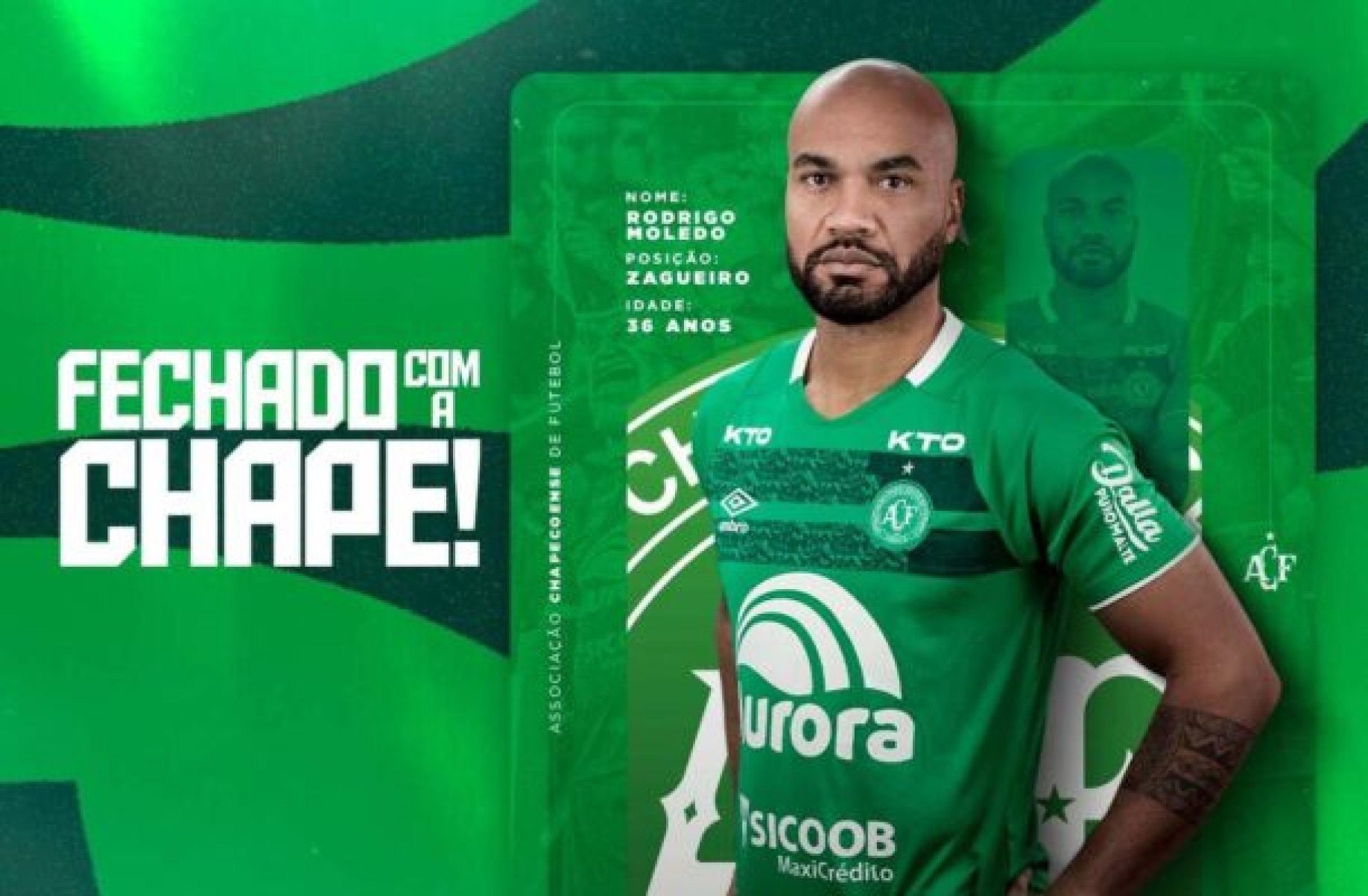 Chapecoense anuncia a contratação de Rodrigo Moledo