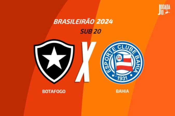 Botafogo e Bahia se enfrentam pelo Brasileirão Sub-20 -  (crédito: Foto: Arte/Jogada 10)