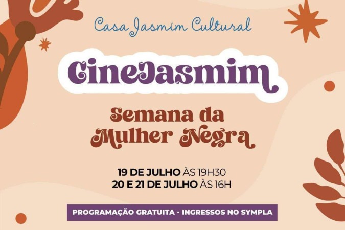 Cartaz Semana Da Mulher Negra -  (crédito: Divulgação/ Cine Jasmin )