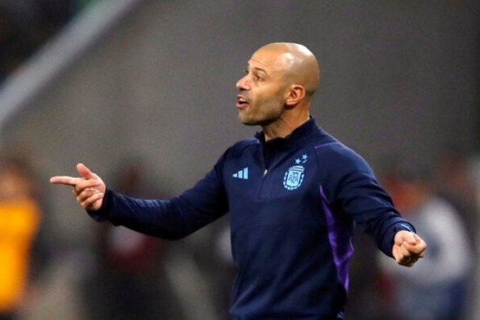 Mascherano está com a seleção olímpica da Argentina em preparação para a disputa dos Jogos Olímpicos de Paris - (crédito: Foto: Gustavo Ortiz/AFP via Getty Images) Mascherano está com a seleção olímpica da Argentina em preparação para a disputa dos Jogos Olímpicos de Paris - (crédito: Foto: Gustavo Ortiz/AFP via Getty Images)