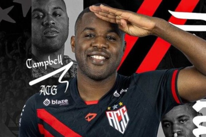 Joel Campbell chega por empréstimo de um ano -  (crédito: Foto: Divulgação/Atlético-GO)