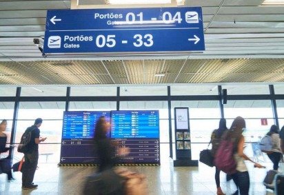 Voos para São Paulo são cancelados no Aeroporto de Confins -  (crédito:  Reprodução / Pedro Nicoli / BH Airport)