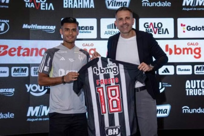 dor e treinador atuaram no Argentino Juniors e agora estarão novamente juntos defendendo o Galo em nova parceria  -  (crédito: Foto: Pedro Souza / Atlético-MG)