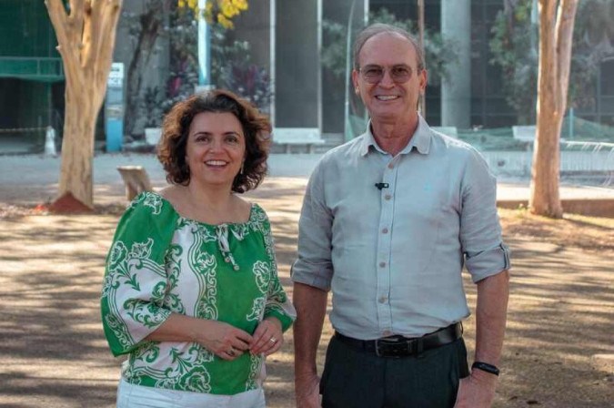 Candidatos Rozana Reigota Naves (reitora) e Márcio Muniz de Farias (vice-reitor) -  (crédito: Arquivo Pessoal)