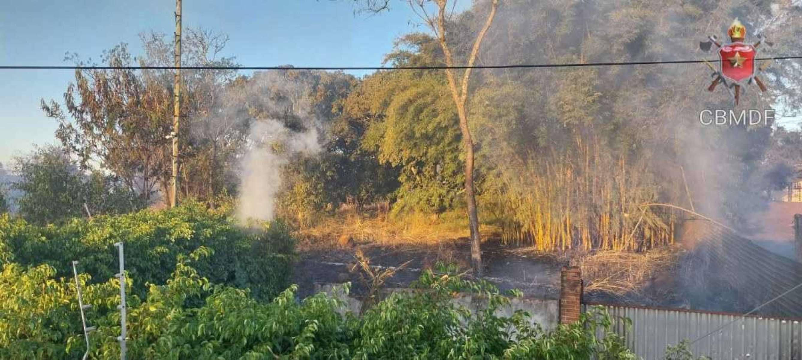 Incêndio florestal de grandes proporções atinge região do Lago Sul 