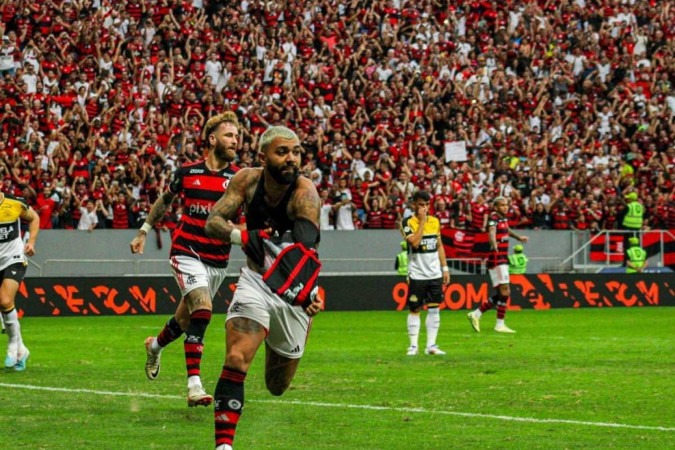 Gabigol. Flamengo x Criciúma pelo Brasileirão no Mané Garrincha -  (crédito: Kaio Magalhães/CB/D.A.Press)