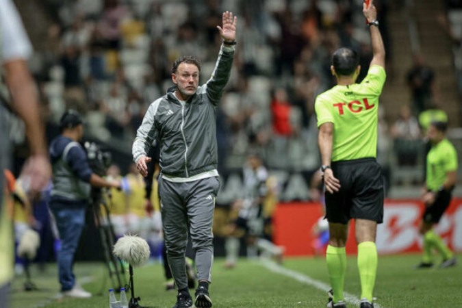 nador argentino analisa o triunfo do Galo por 2 a 0 sobre o Vasco pela 18ª rodada do Campeonato Brasileiro -  (crédito: Foto: Pedro Souza / Atlético)