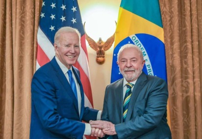 Os presidentes dos EUA, Joe Biden, e do Brasil, Luiz Inácio Lula da Silva, conversaram hoje por telefone. Biden decidiu vir ao G20 no Rio de Janeiro após a ligação -  (crédito:  Ricardo Stuckert/PR)