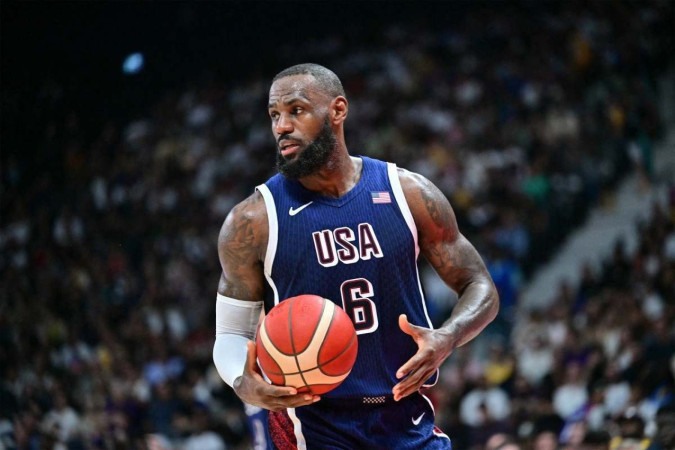 Lebron James fará sua quarta participação Olímpica em 2024 -  (crédito: Giuseppe CACACE / AFP)