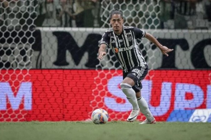 nsor não tem espaço no time comandado por Gabriel Milito e chegará ao clube do Morumbis por empréstimo até o final da atual temporada -  (crédito: Foto: Pedro Souza / Atlético)