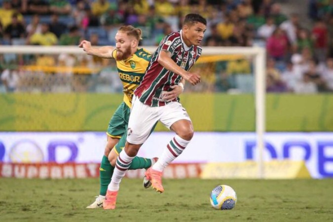  Cuiab.., MT, Brasil - 21/07/2024 - Arena Pantanal -. Fluminense enfrenta o Cuiab.., nesta noite, na Arena Pantanal, pela 18.. rodada do Campeonato Brasileiro 2024. FOTO DE MARCELO GON..ALVES / FLUMINENSE FC. IMPORTANTE: Imagem destinada a uso institucional e divulga....o, seu uso comercial est.. vetado incondicionalmente por seu autor e o Fluminense Football Club. .IMPORTANT: Image intended for institutional use and distribution. Commercial use is prohibited unconditionally by its author and Fluminense Football Club. .IMPORTANTE: Im..gen para uso solamente institucional y distribuici..n. El uso comercial es prohibido por su autor y por el Fluminense Football Club.
     -  (crédito:  Marcelo Gonçalves / Fluminense )