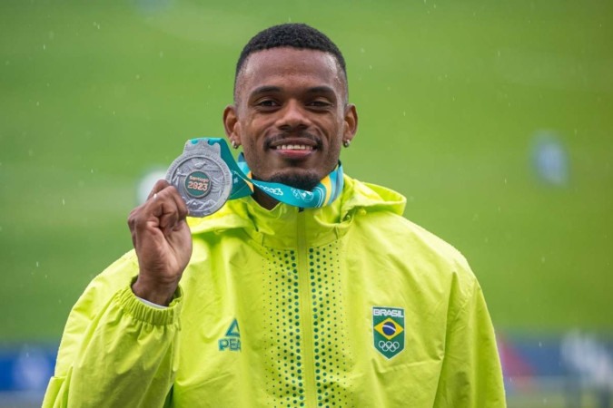 José Fernando Ferreira foi medalhista de prata no decatlo nos Jogos Pan-americanos de Santiago 2023 -  (crédito: Rafael Bello/COB )