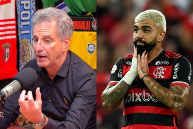 idente do Flamengo afirmou que a proposta do clube está nas mãos do jogador -  (crédito: Foto: Reprodução / YouTube e Marcelo Cortes / CRF)