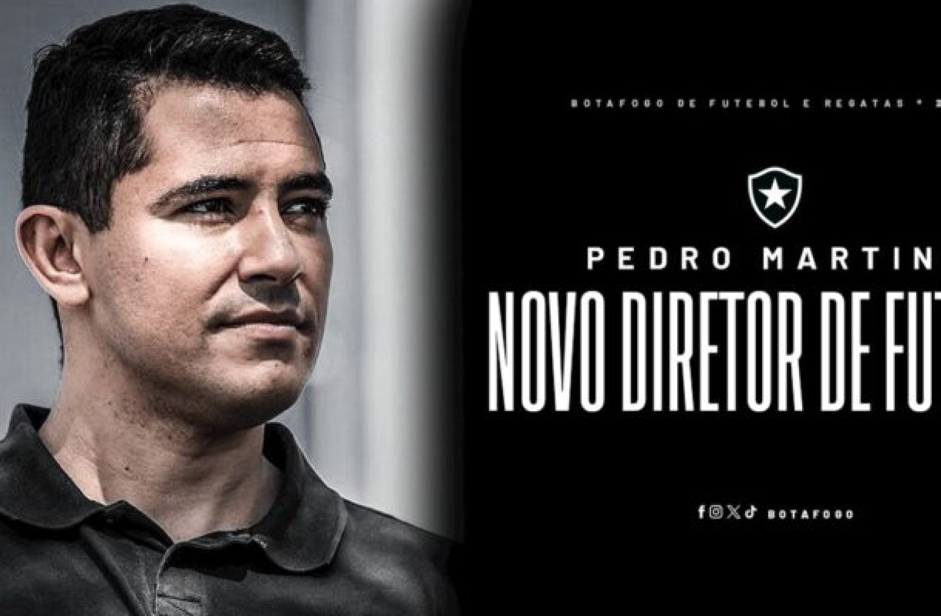 Botafogo anuncia Pedro Martins como novo diretor de futebol