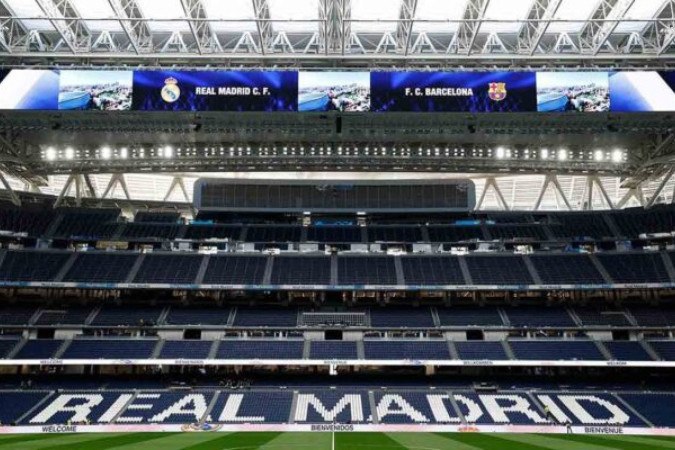 ?dio do clube merengue segue em processo de modernização; obras já ultrapassaram o valor de R$ 6 bilhões -  (crédito: Foto: Victor Carretero/Real Madrid)