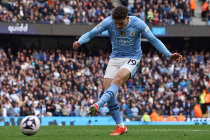 roavante do Manchester City lidera a seleção argentina em Paris-2024 -  (crédito: Foto: Darren Staples/AFP via Getty Images)