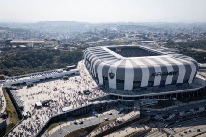 lético venceu o Vasco por 2 a 0, mas números financeiros da Arena MRV chamaram atenção  -  (crédito: Foto: Pedro Souza/Atlético)