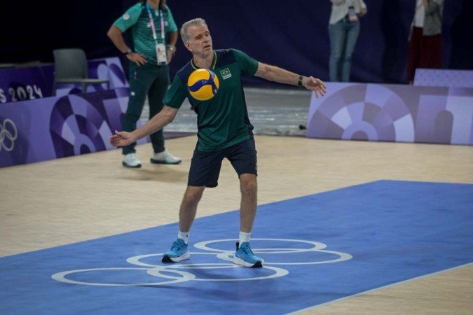 Bernardinho, técnico da Seleção Brasileira masculina de vôlei. Paris-2024