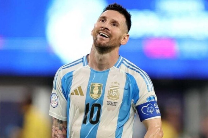 o argentino fez uma manifestação em uma rede social logo após a partida de estreia da seleção nos Jogos -  (crédito: Foto: Charly Triballeau/AFP via Getty Images)