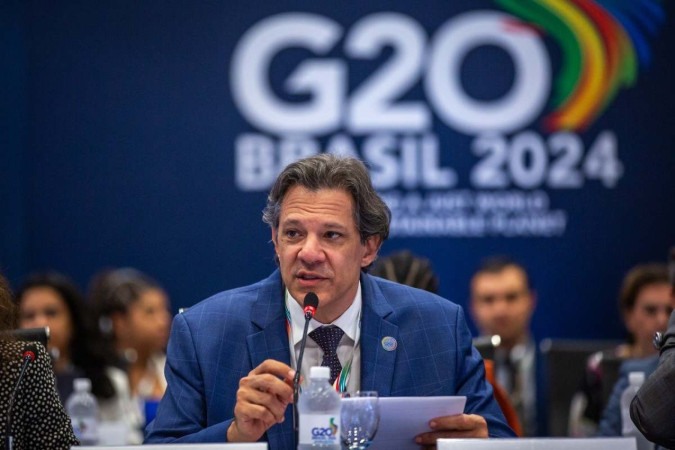 Ministro da Fazenda, Fernando Haddad, no G20 -  (crédito: Diogo Zacarias/MF)