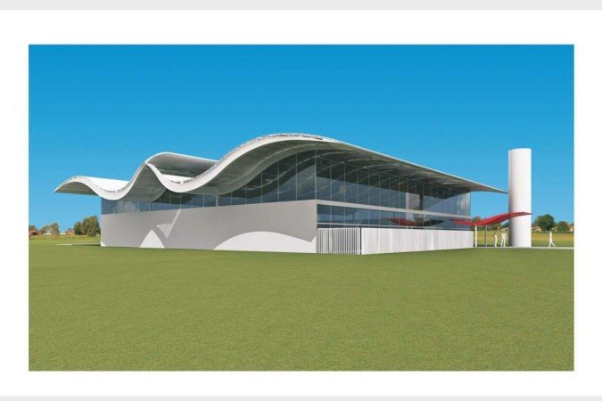 Projeto de João Filgueiras Lima, o Lelé, para a sede da Fundação Athos Bulcão - (crédito: FundAthos) Projeto de João Filgueiras Lima, o Lelé, para a sede da Fundação Athos Bulcão - (crédito: FundAthos)