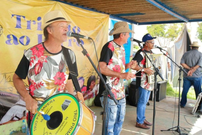 Cantores no Sabadão do Forró, na Casa do Cantador  -  (crédito:  RAFAEL VICTOR)