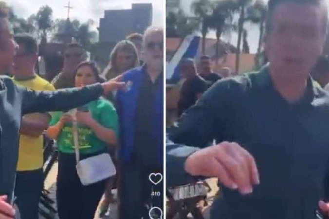 O prefeito, Bolsonaro e outras figuras bolsonaristas passeavam por um complexo turístico quando o comentário foi feito -  (crédito: X/Reprodução)