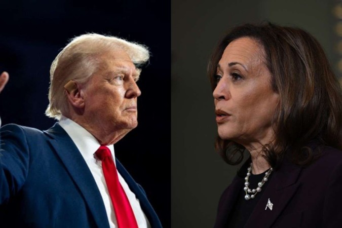 Donald Trump e Kamala Harris -  (crédito: Getty Images via AFP)